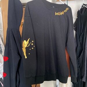 Black Crewneck Tinkerbell